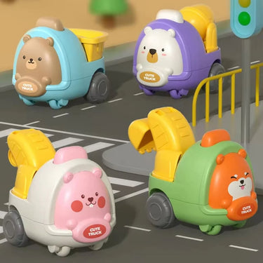 1Pc Inertial Cute Animal Engineering Vehicle